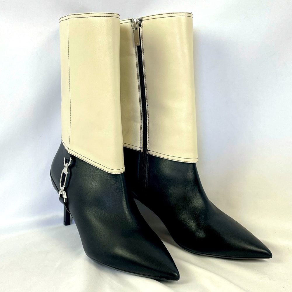 Nwob Aquatalia Makayla Weatherproof Leather Boots 3inch Heel
